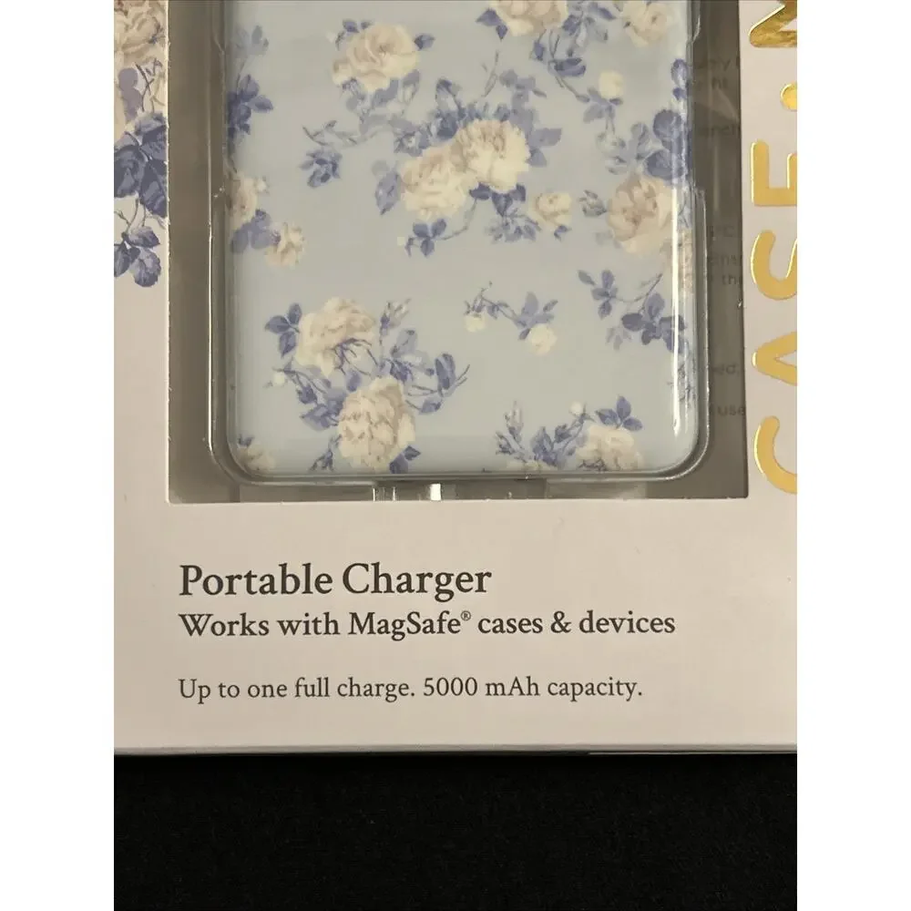 Love Shack Fancy Target Exclusive Power Bank Portable Charger Blue/White Floral